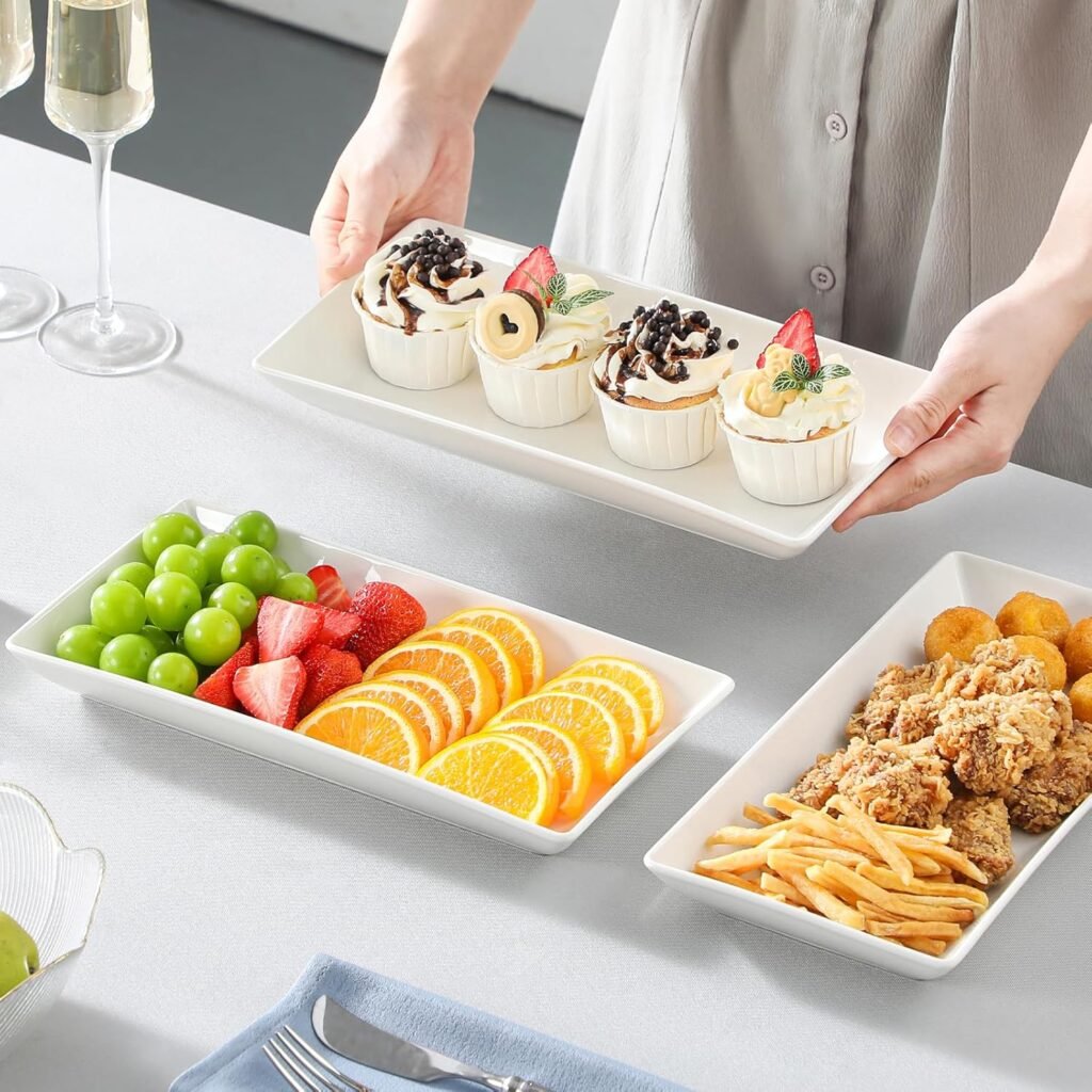 MALACASA 3 Tier Serving Trays